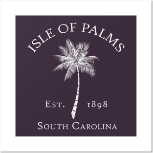 Isle of Palms Established 1898 Vintage Palmetto Posters and Art